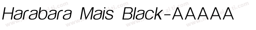 Harabara Mais Black字体转换